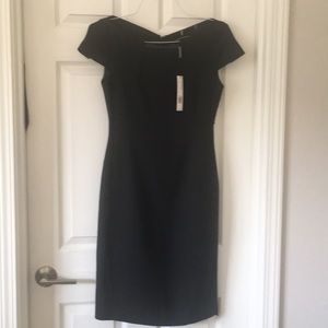 Elie Tahari wool charcoal classic dresss size 2